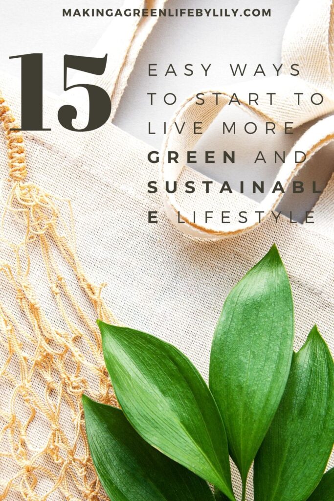 15 Easy Ways To Start To Live More Green And Sustainable Lifestyle