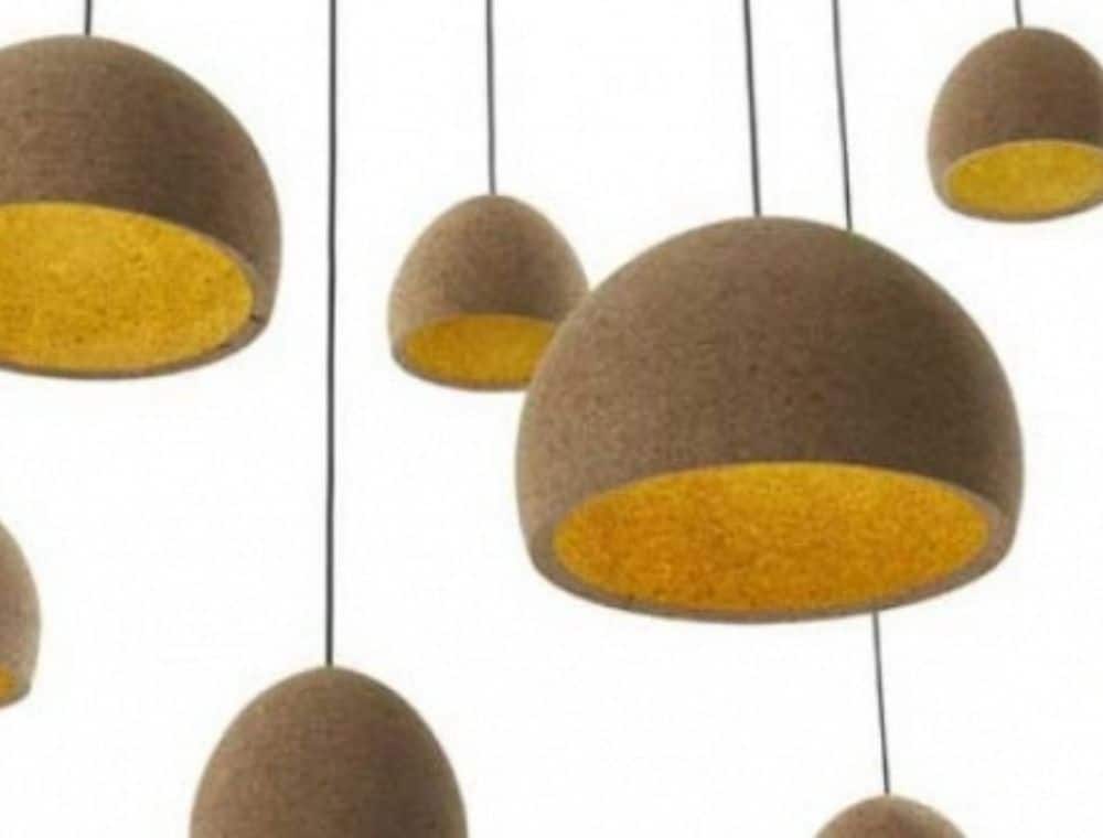 Lights made from cork