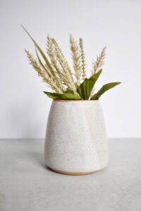 Stone vase for sustainable home office