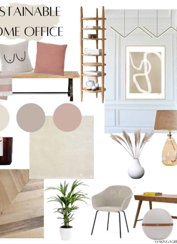 Sustainable Home Office Mood Board