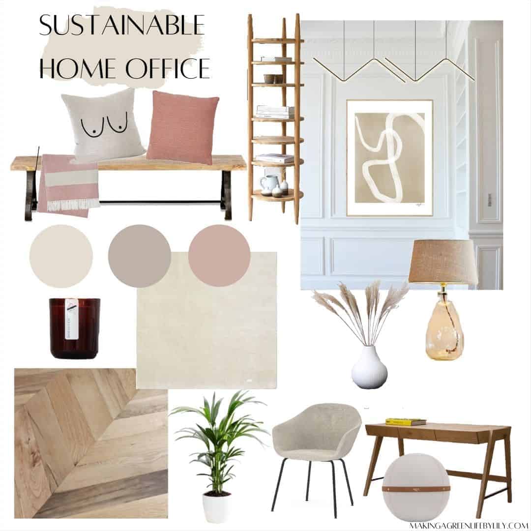 Sustainable Home Office Mood Board