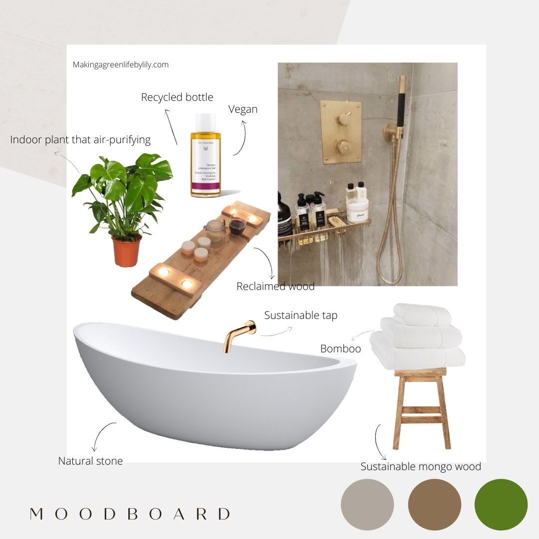 sustainable mood board details