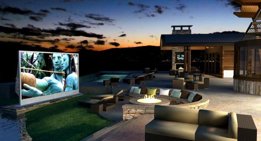 design ideas for sustainable outdoor cinema