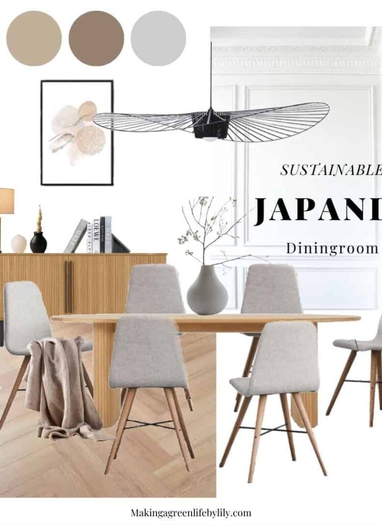 Sustainable Japandi Diningroom