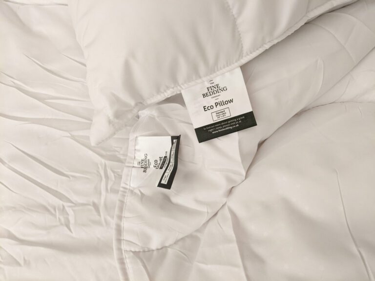 a review of eco duvet eco pillow from the fine bedding company