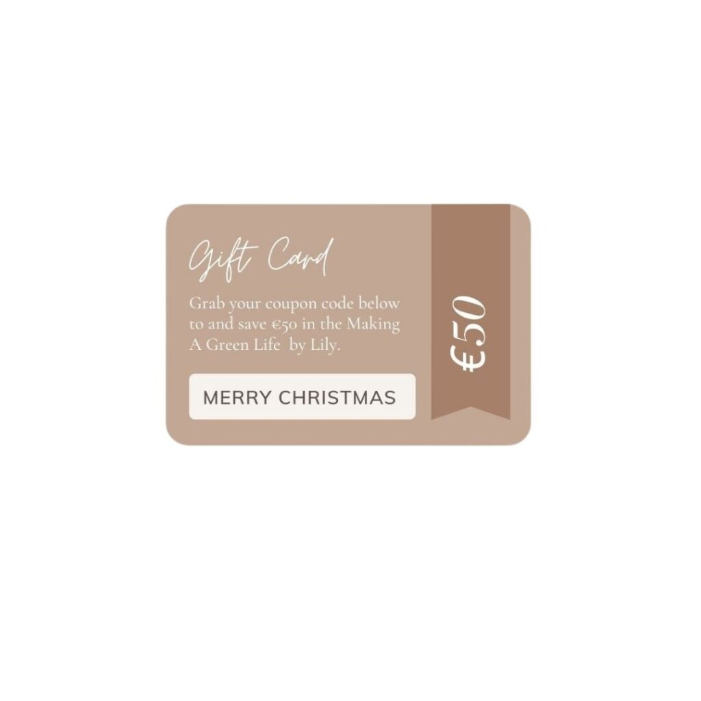 making a green life by lily gift card