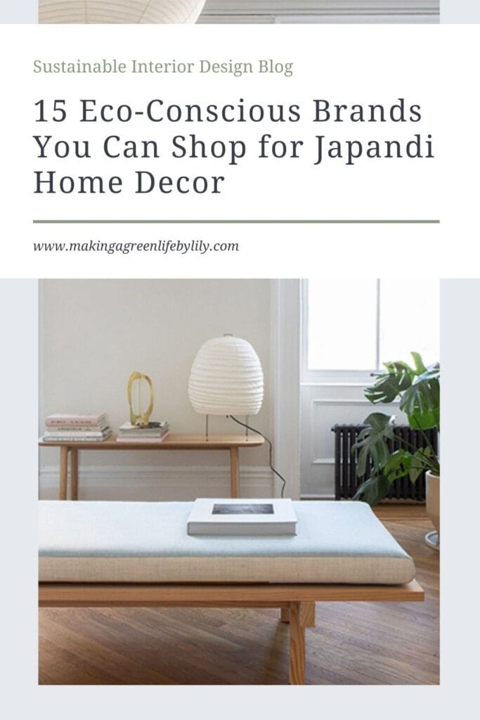 15 Eco conscious brands you can shop for Japandi Home Decor