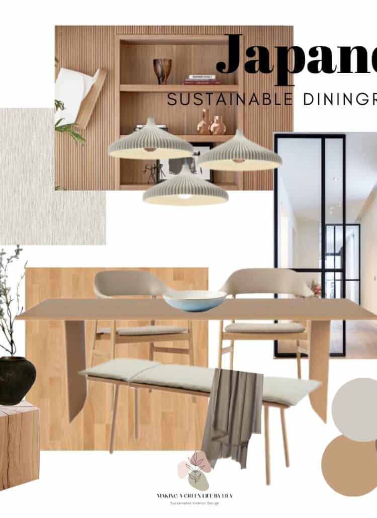 Sustainable Japandi Dining Room