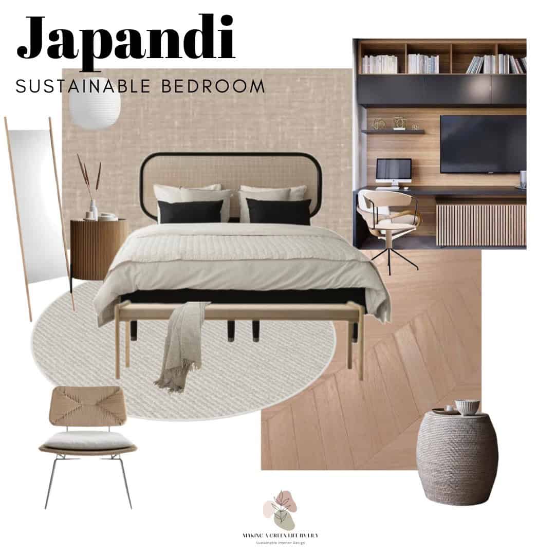 Japandi Bedroom Mood Board