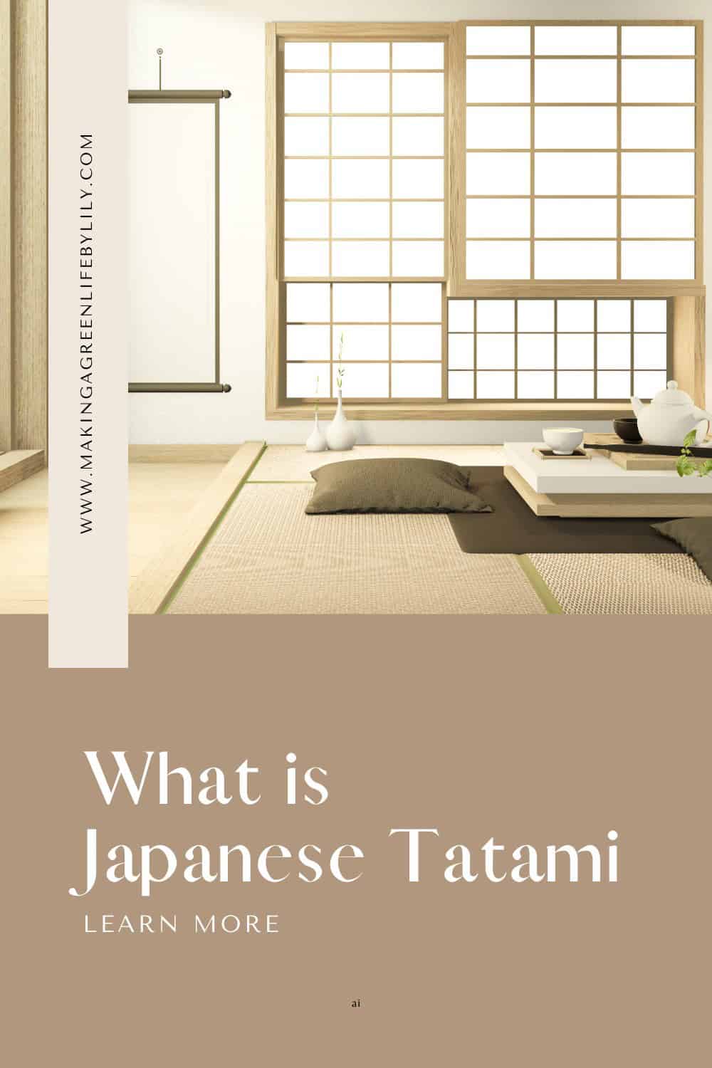 what is japanese tatami?