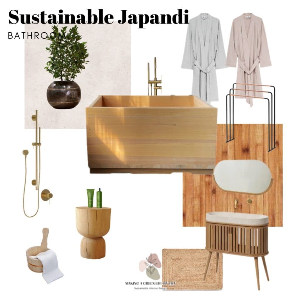 Japandi Bathroom Mood Board