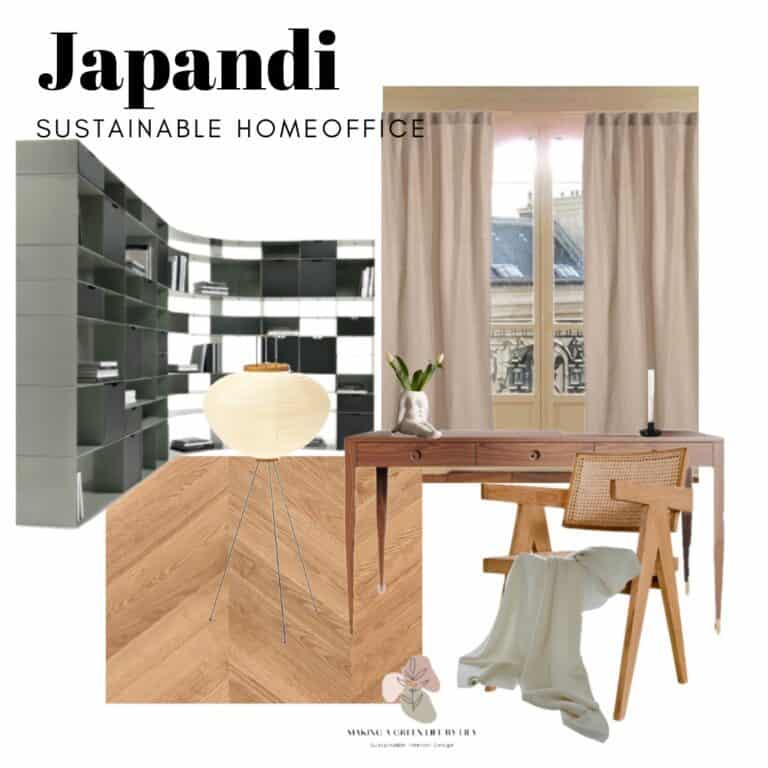 Japandi Home Office Mood Board