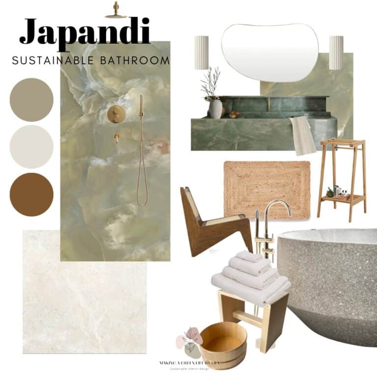 Japandi Bathroom Mood Board