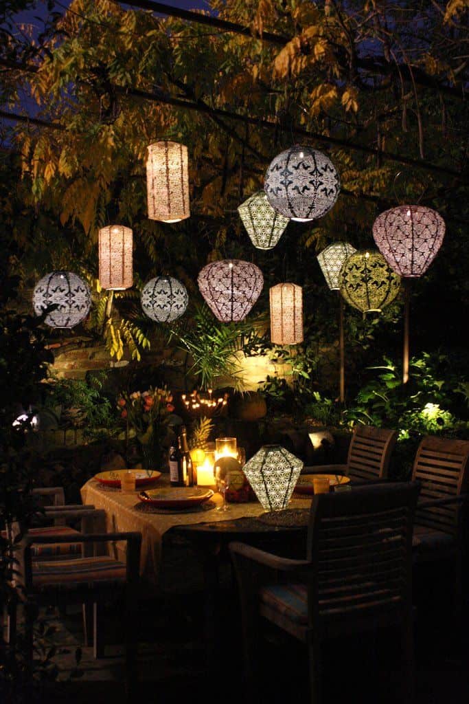 Solar Lantern Light for Japandi backyard