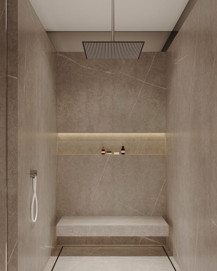 Japandi Bathroom Marble Tile 