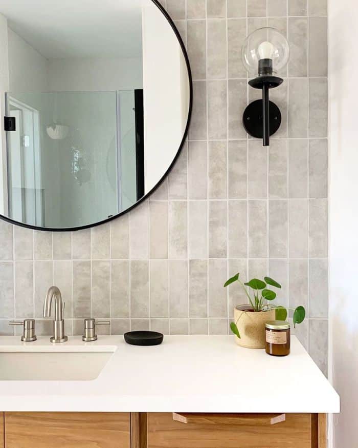 Japandi Bathroom Marble Tile 