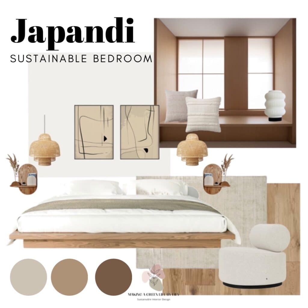 Japandi Bedroom Mood Board