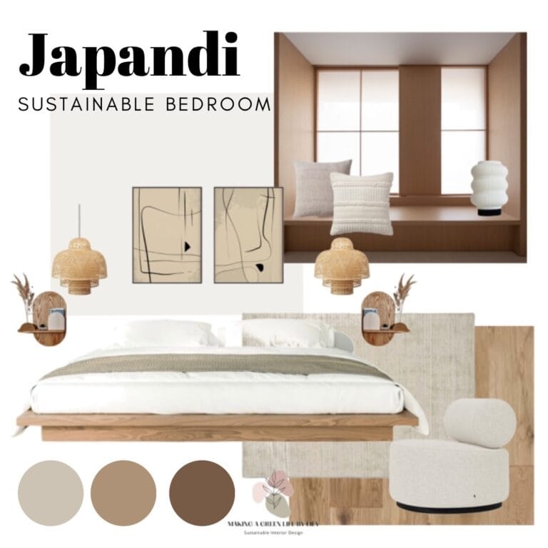 Japandi Bedroom Mood Board