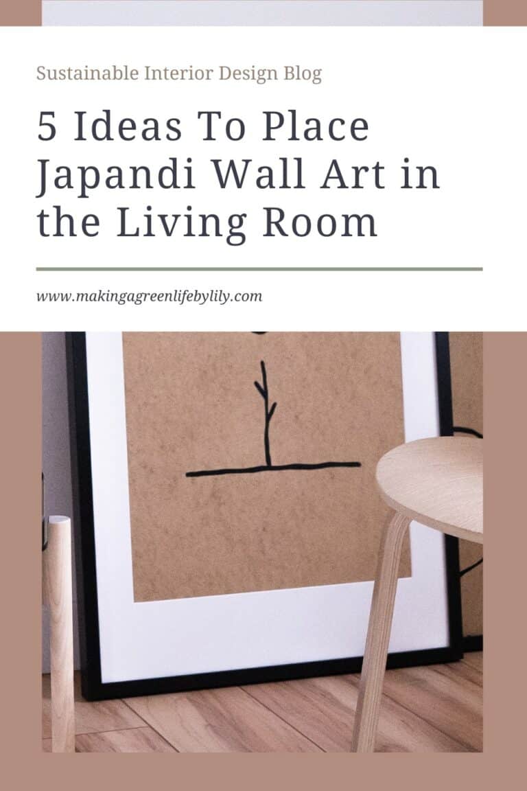 Where to Hang Wall Art in Japandi Living Room