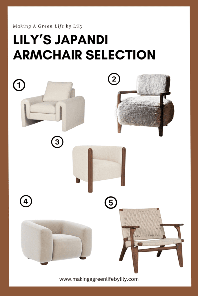 Lily's Japandi Armchair Selection – Making A Green Life by Lily