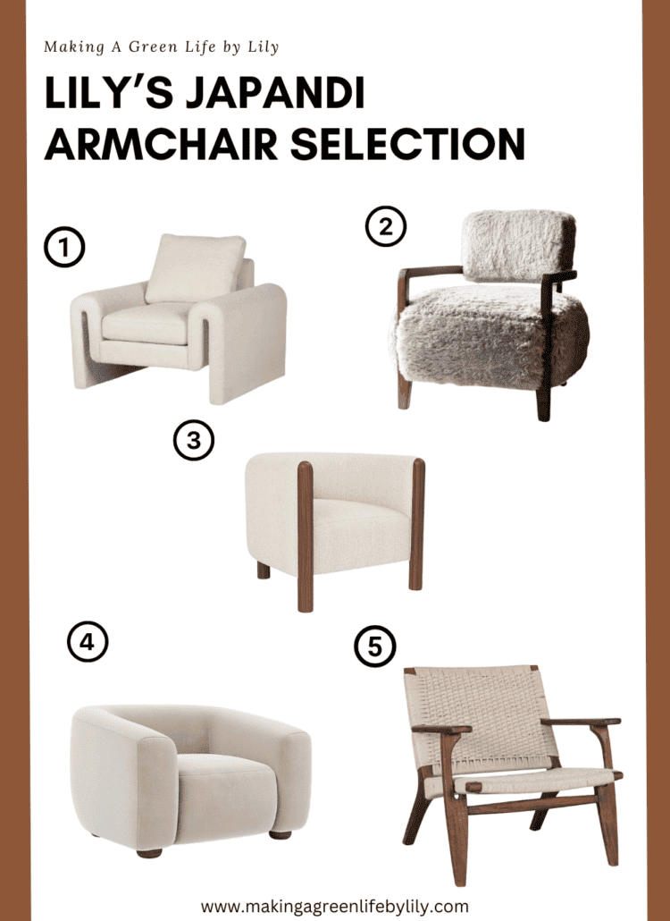 Lily’s Japandi Armchair Selection