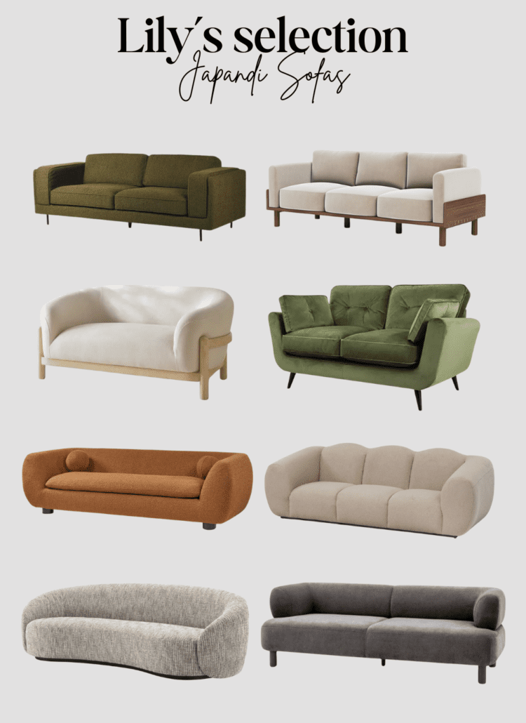 Lily's selection japandi sofas