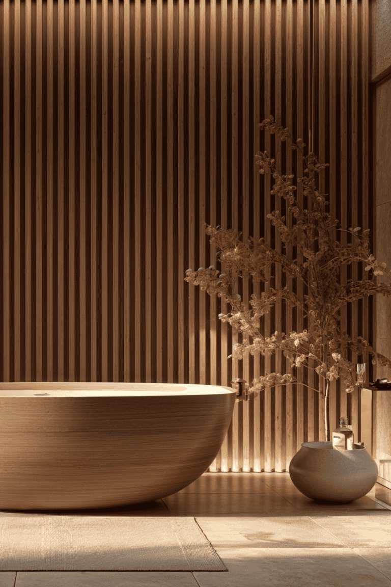 Discover innovative ways to integrate wood slat panelling into your Japandi bathroom design. Explore detailed tips on creating focal points, enhancing vanity areas, and more to transform your space into a serene, stylish sanctuary.