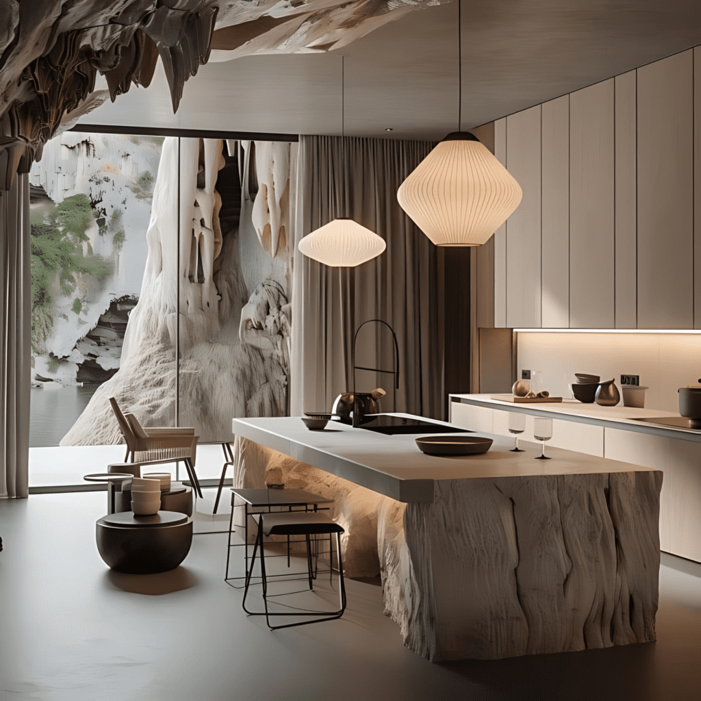 Japandi style villa in Italy