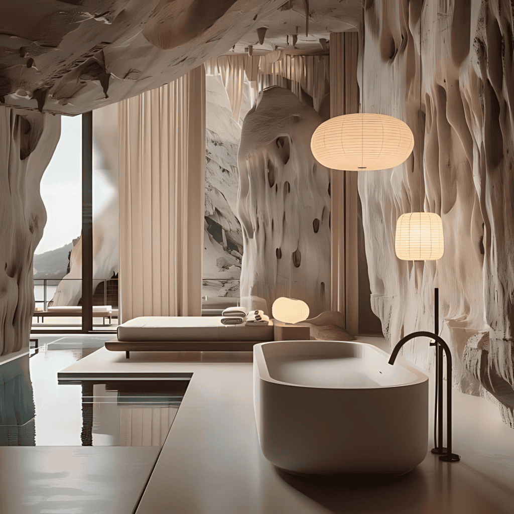 Japandi style villa in Italy