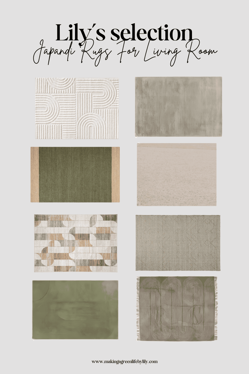 Lily ’s Japandi Rugs For Living Room Selection Making A Green Life by