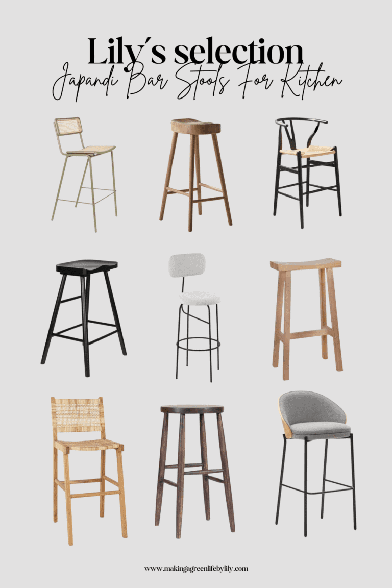 Japandi bar stools selection