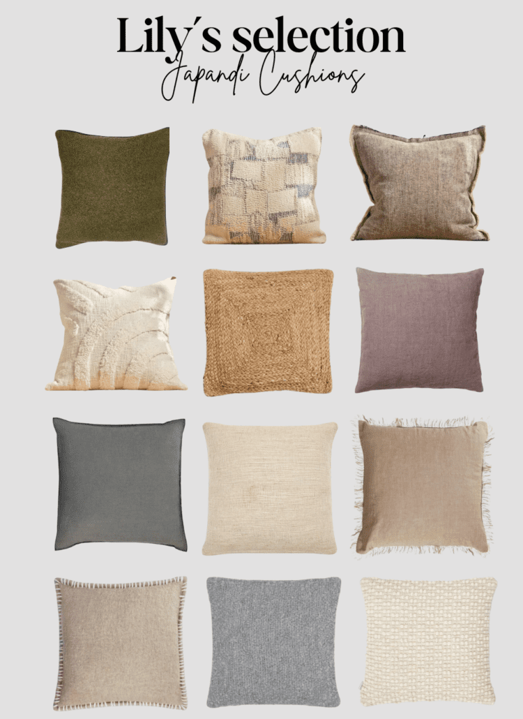 Lily ’s Japandi Cushions Selection