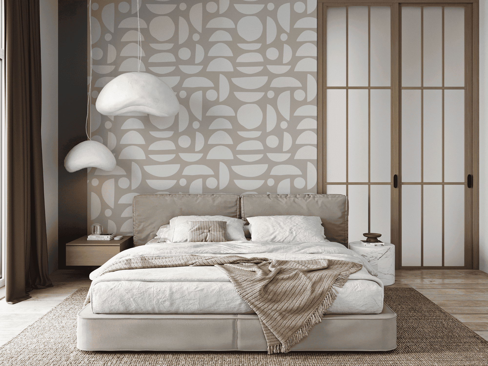 Japadi Pattern 5 Unique Ways to Use Pattern Wallpaper in Your Japandi Home – Making A ...