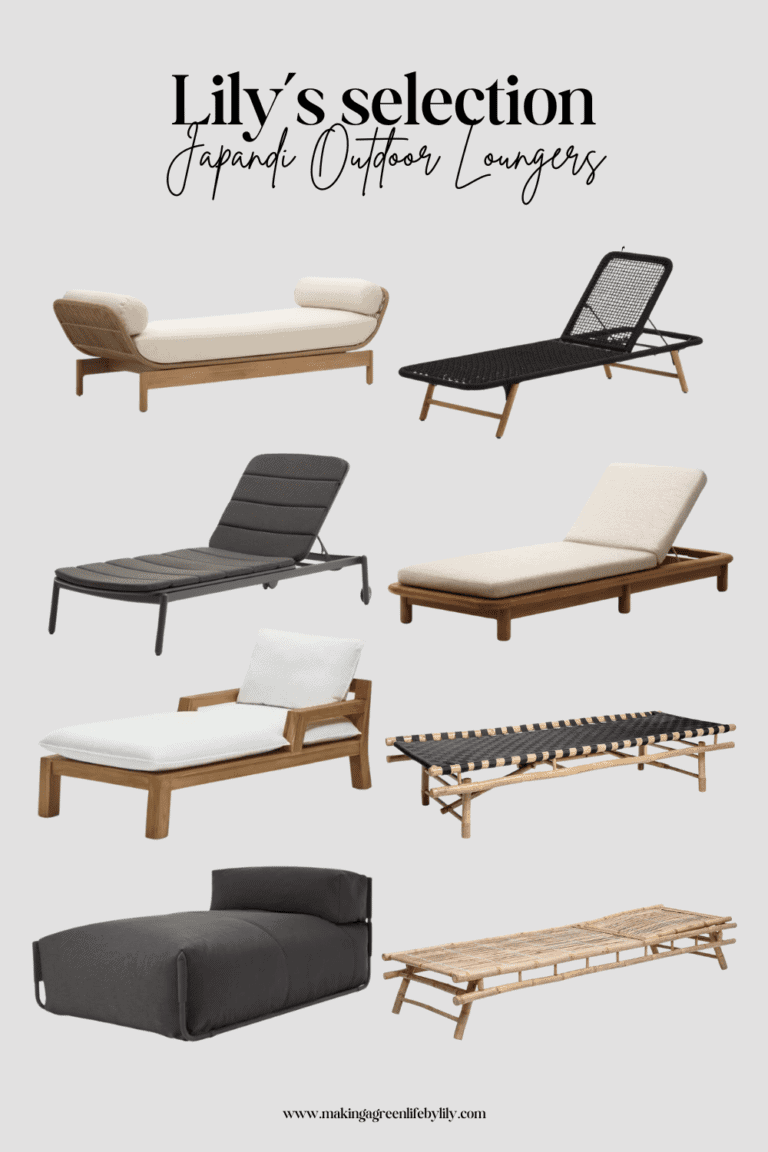 Lily's Japandi Outdoor Loungers Selection