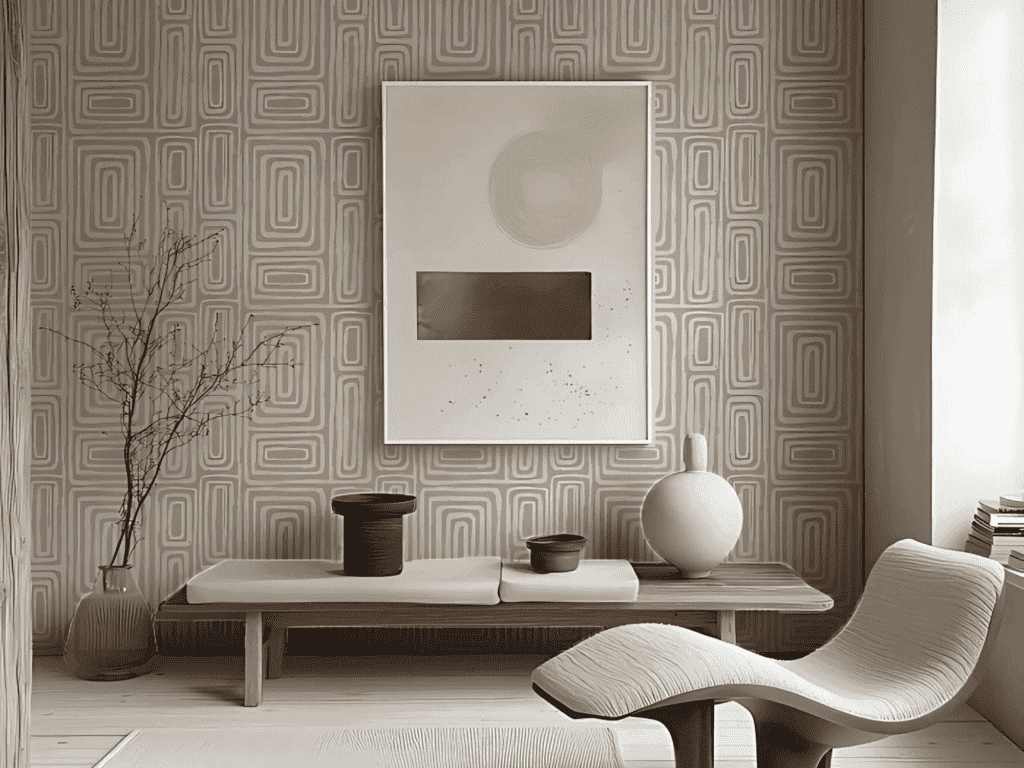 Wallpaper as a Canvas for Art Display