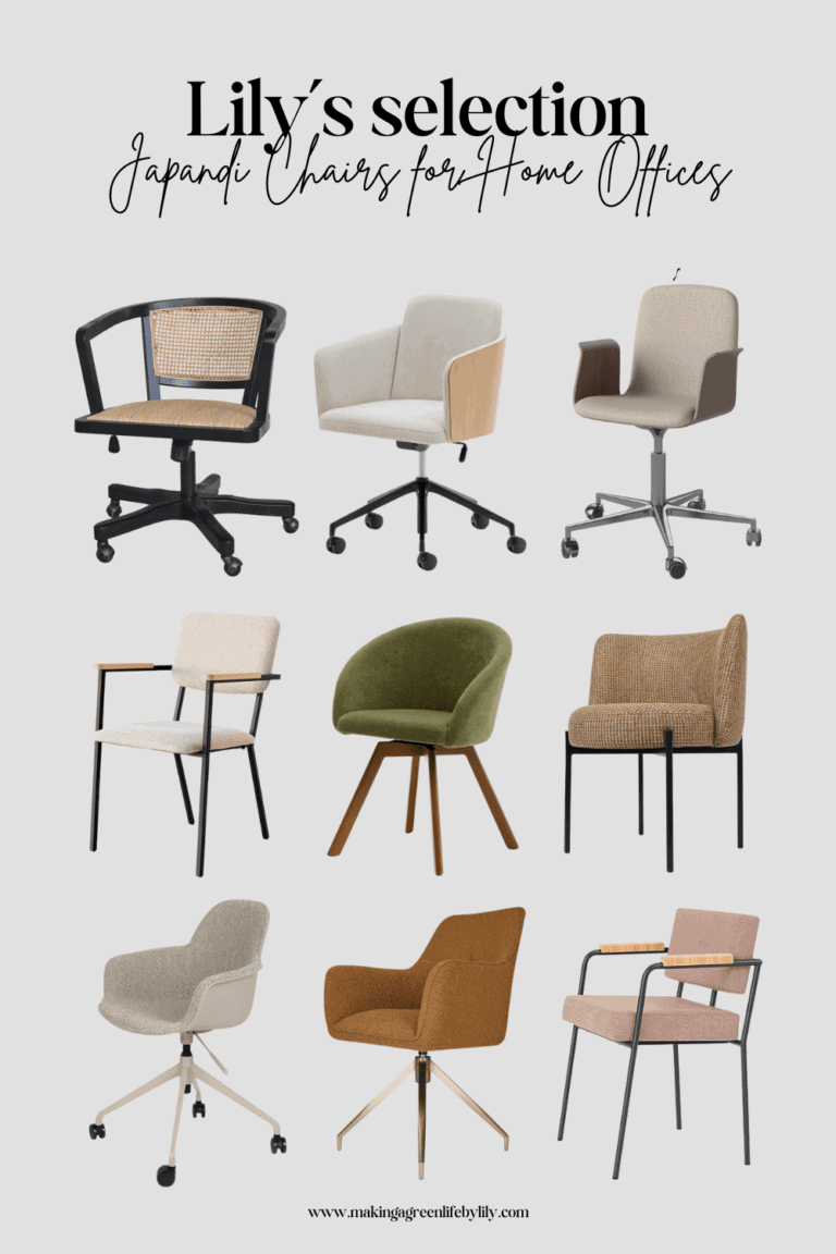 Japandi Home Office Chair Selection