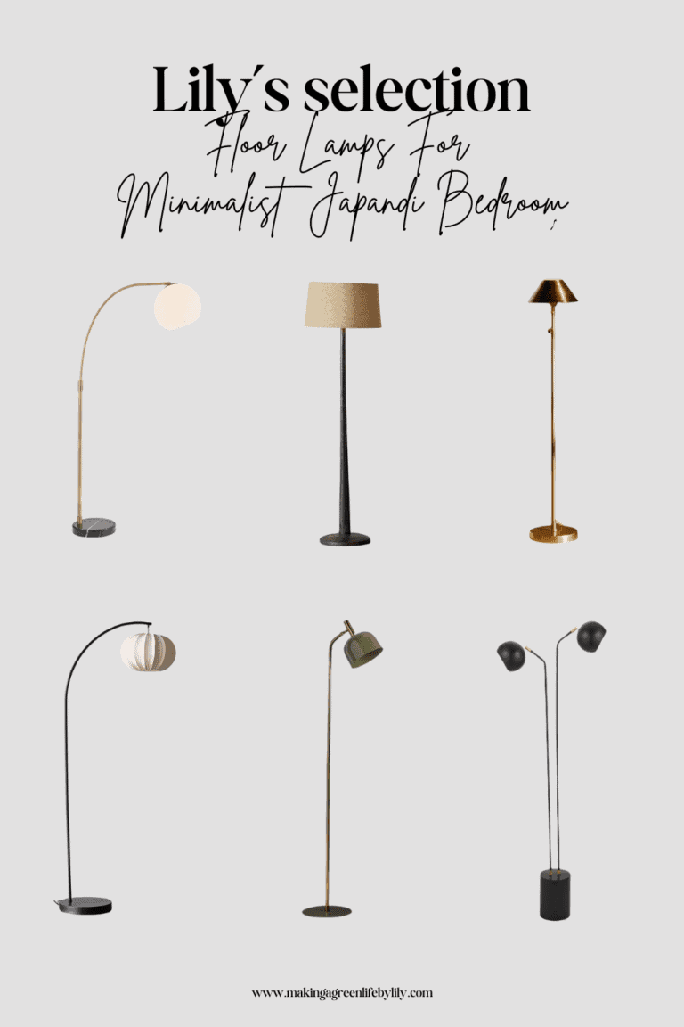 Floor Lamps For Minimalist Japandi Bedroom Selection