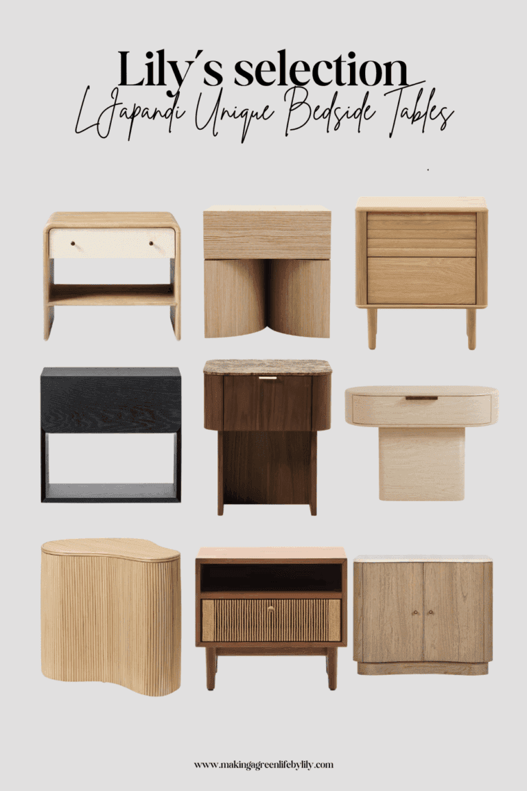 Lily’s Selection Japandi Unique Bedside Tables