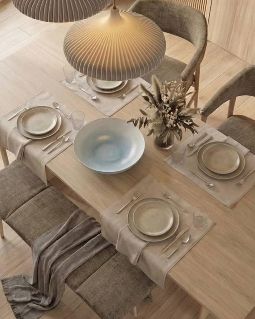 Japandi Dining area