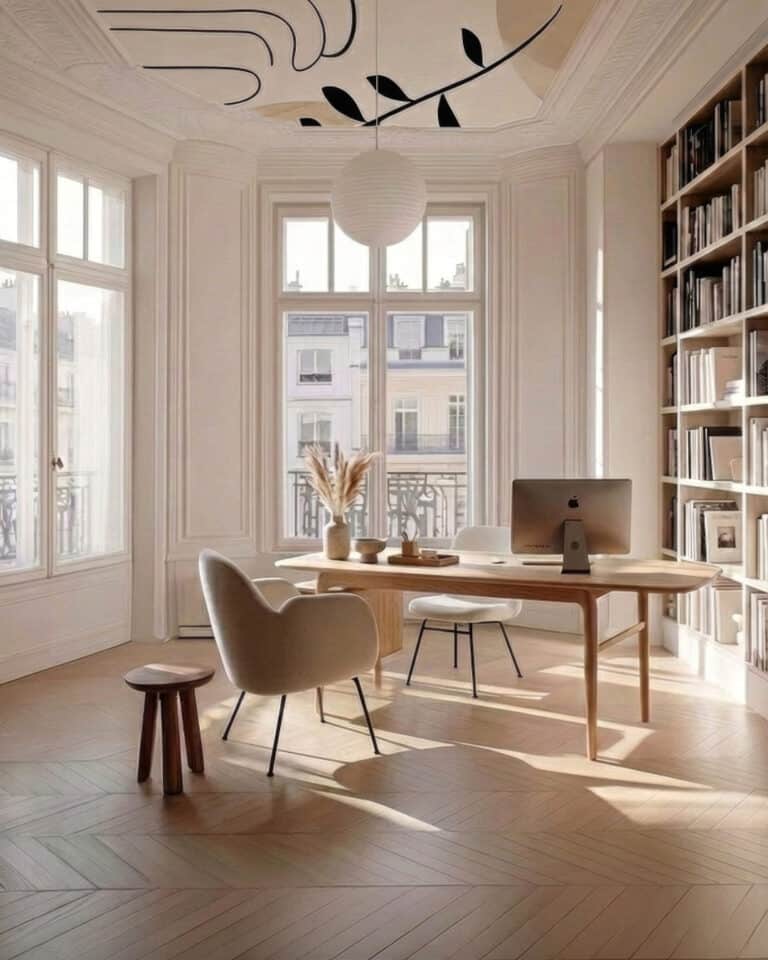 Japandi home office