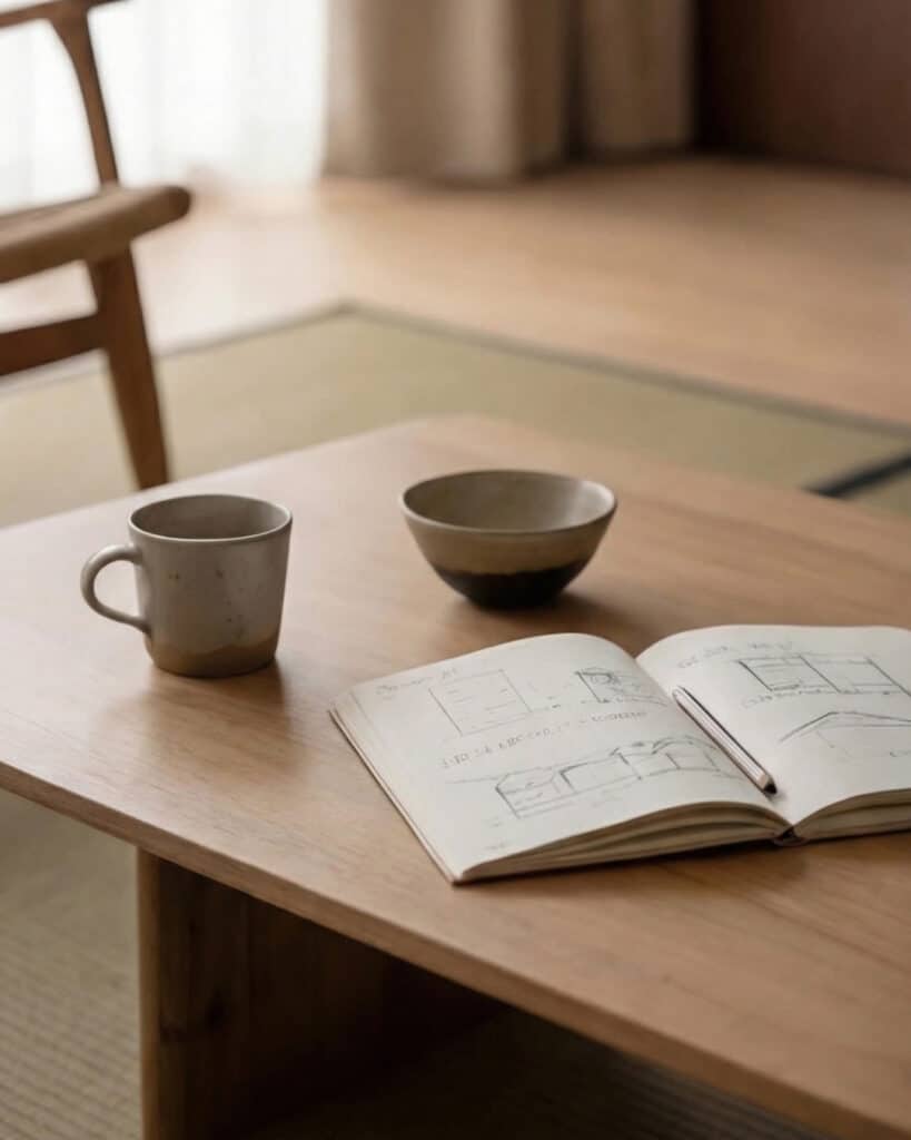 Japandi living room