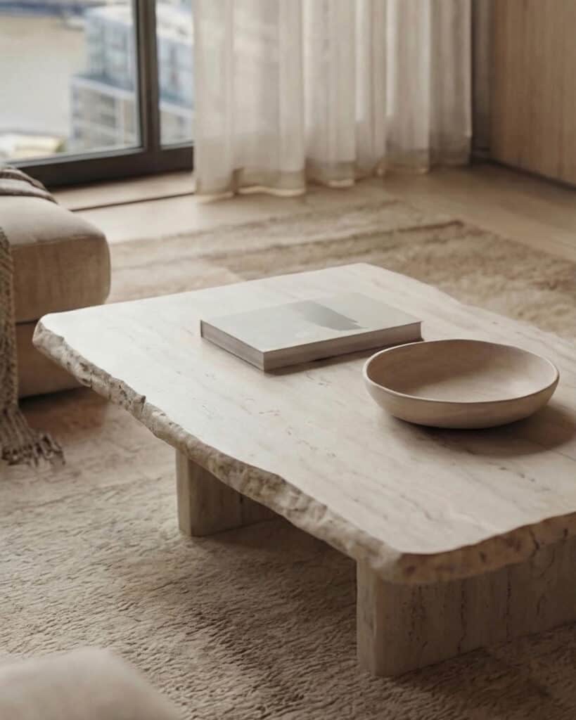 Japandi open living area