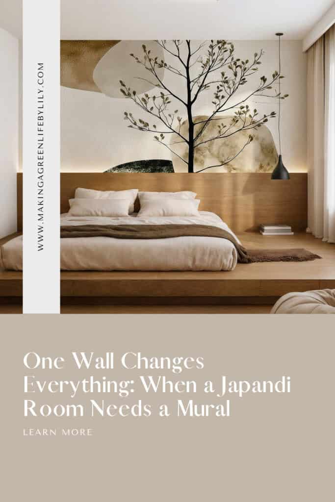 One Wall Changes Everything When a Japandi Room Needs a Mural