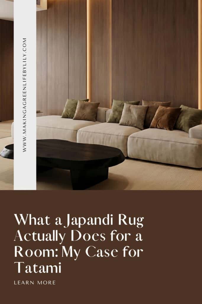 What a Japandi Rug Actually Does for a Room: My Case for Tatami