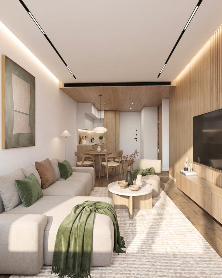 Modern Japandi Apartment, Dubai 01