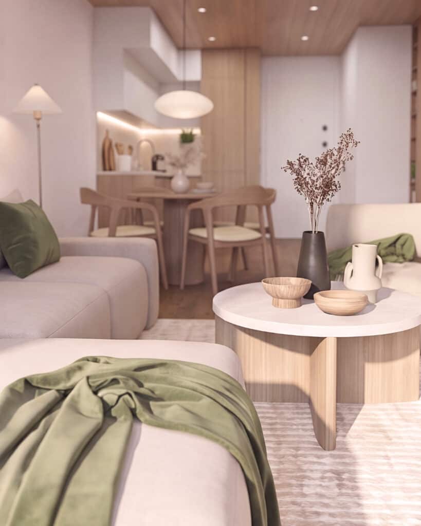 Modern Japandi Apartment, Dubai 01
