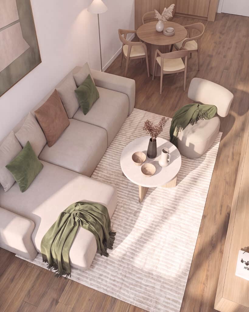 Modern Japandi Apartment, Dubai 01