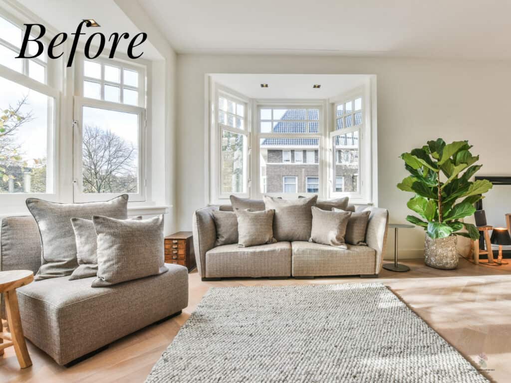 Awkward & Empty to an Entertainer's Dream, A Living Room Transformation B