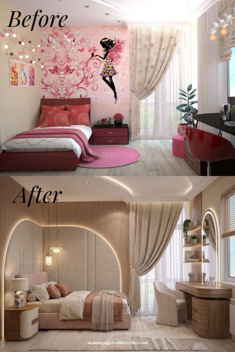 Before/After Series: Childhood Whimsy to Chic Sanctuary, A Teen Bedroom Transformation