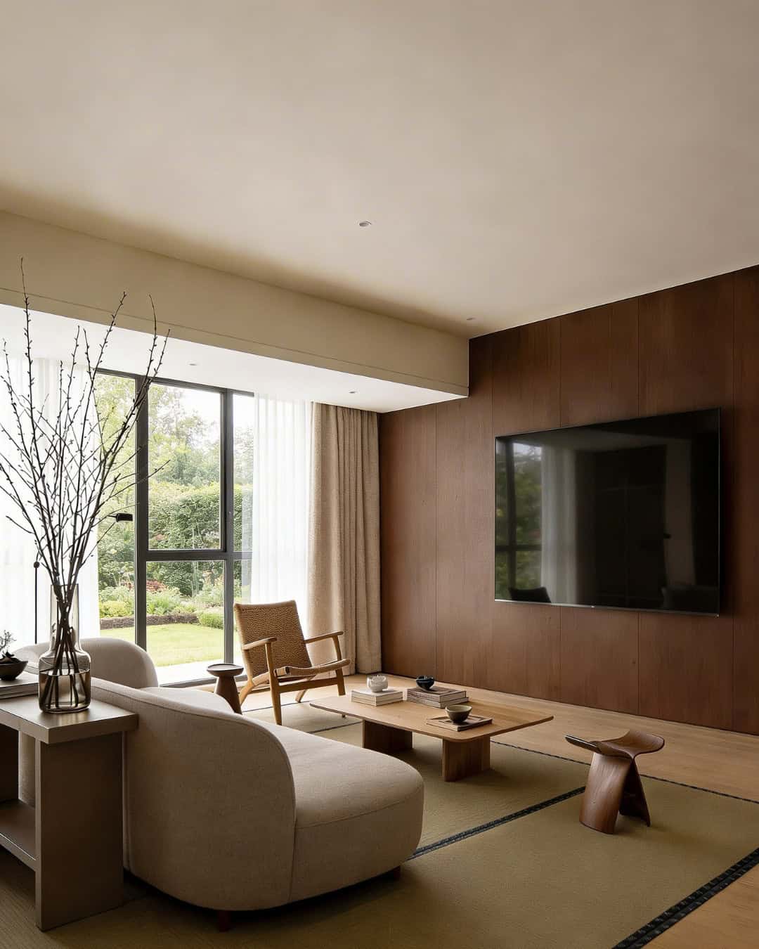 Japandi style lliving room in London